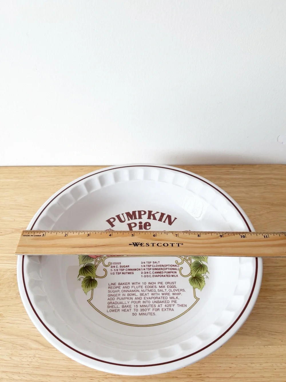 Vintage’s Hankook Ceramic Pumpkin Pie Recipe Dish 10